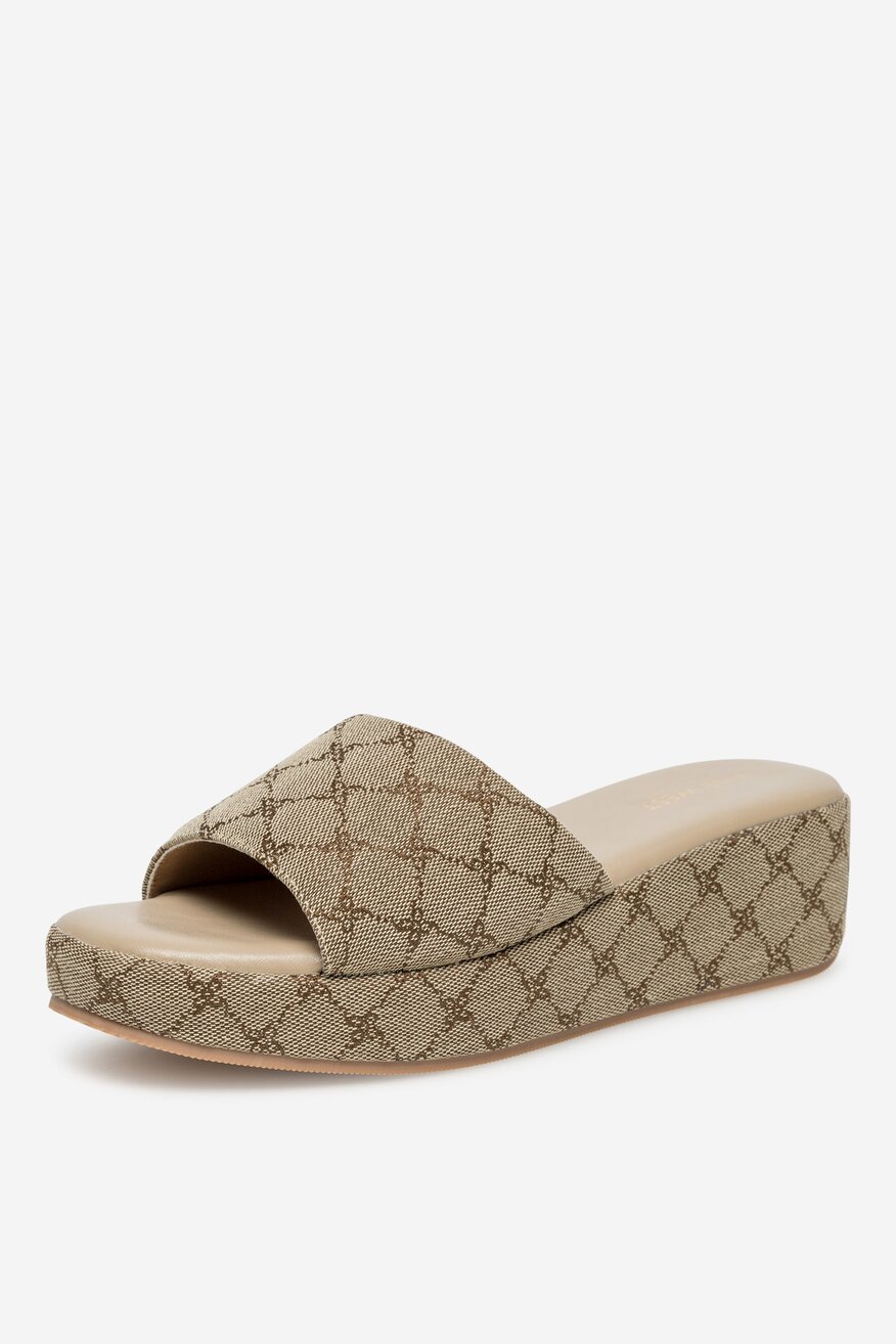 Pantofle NINE WEST BÉŽOVÁ - 5905588651000