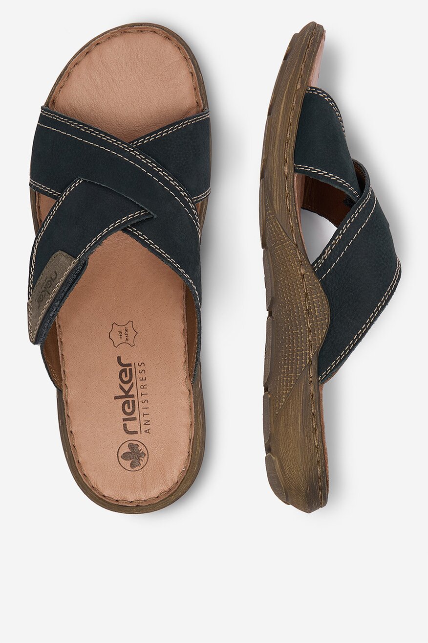 
                Rieker - Klapki skórzane - 5906751770283