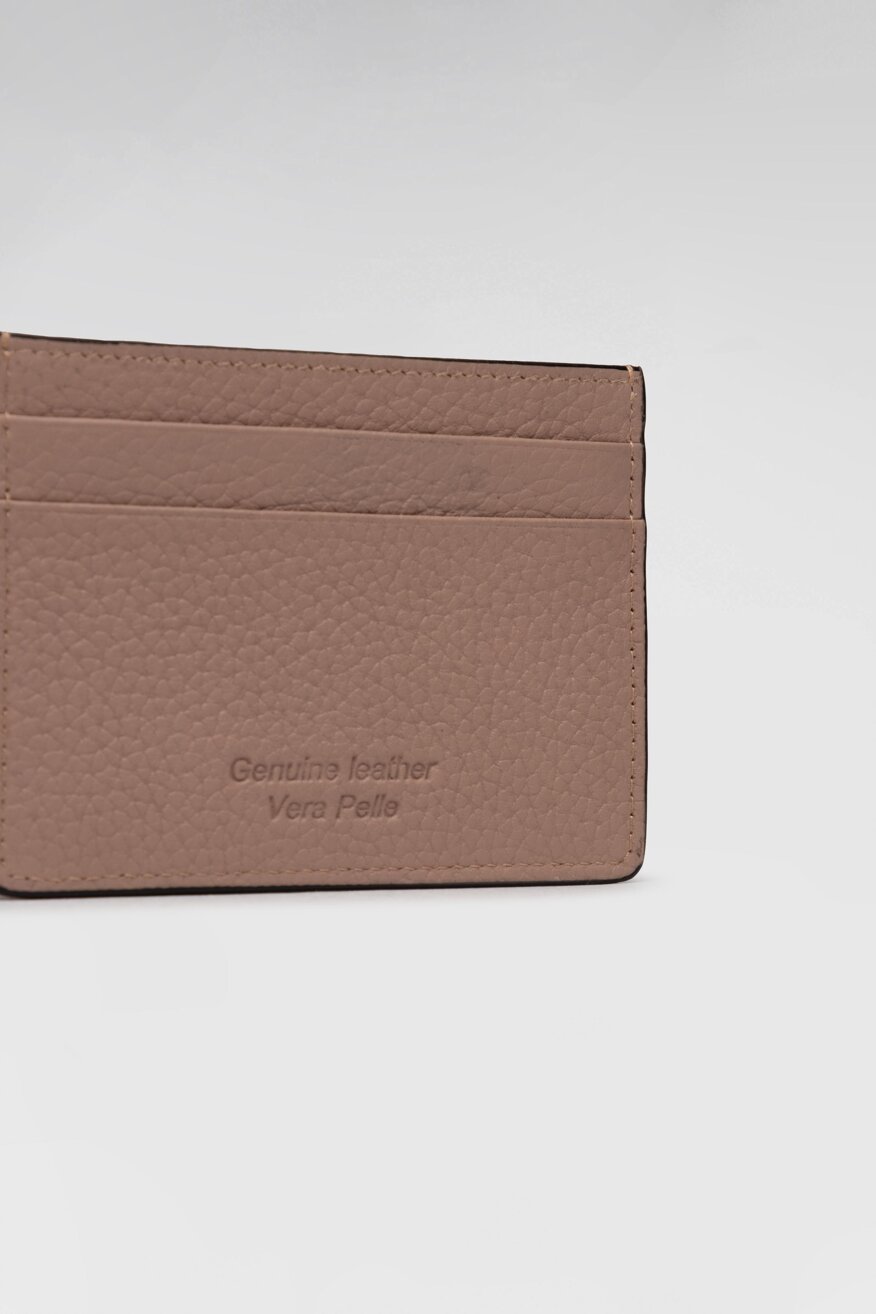 Gino Rossi - Etui na karty kredytowe skórzane różowe - 5903698573243