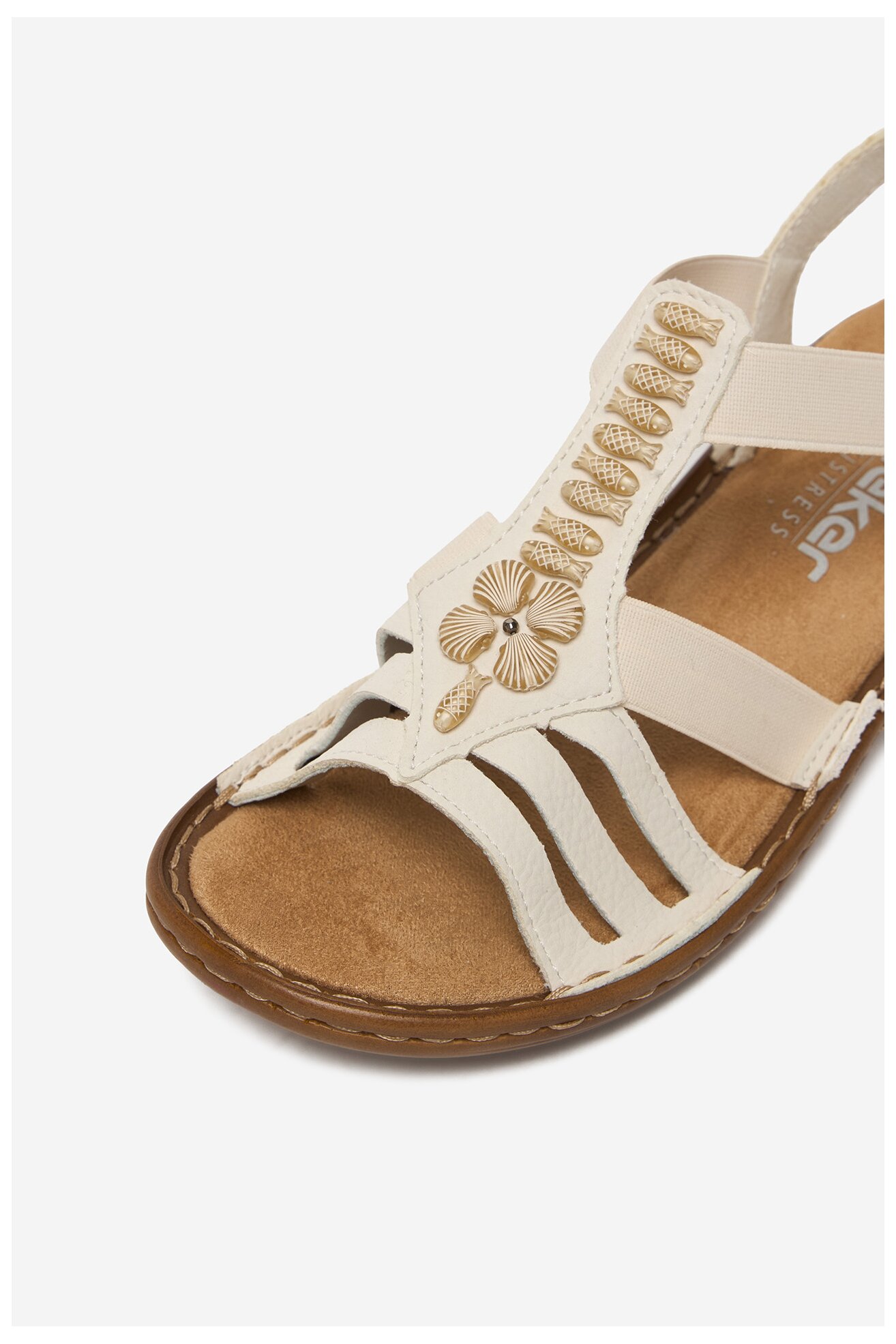 Sandały Rieker CEO-60806-80 Złamana biel