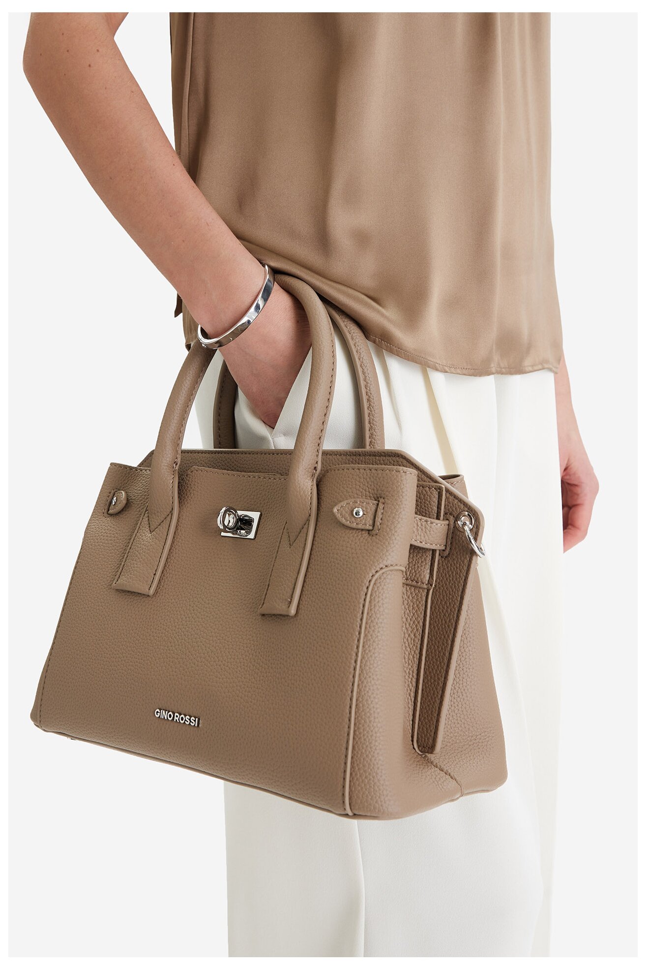 Сумка З Ремінцем Gino Rossi EO-LX20081 ТАУПЕ