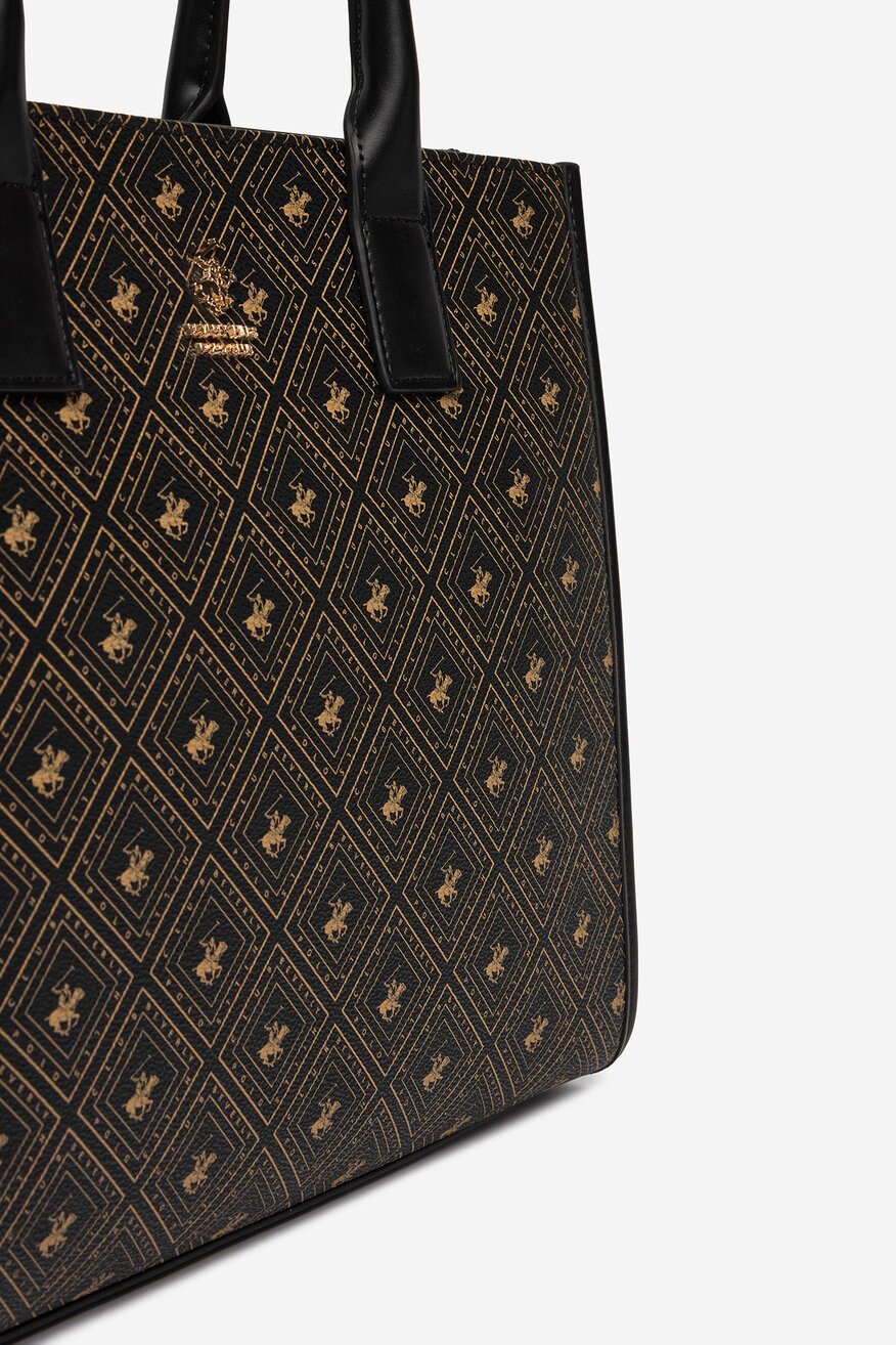 Дамска чанта Beverly Hills Polo Club ЧЕРЕН - 5906751618967