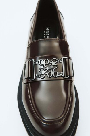 Мокасини NINE WEST CEO-KARIMA-01 ТЕМНО-КОРИЧНЕВИЙ