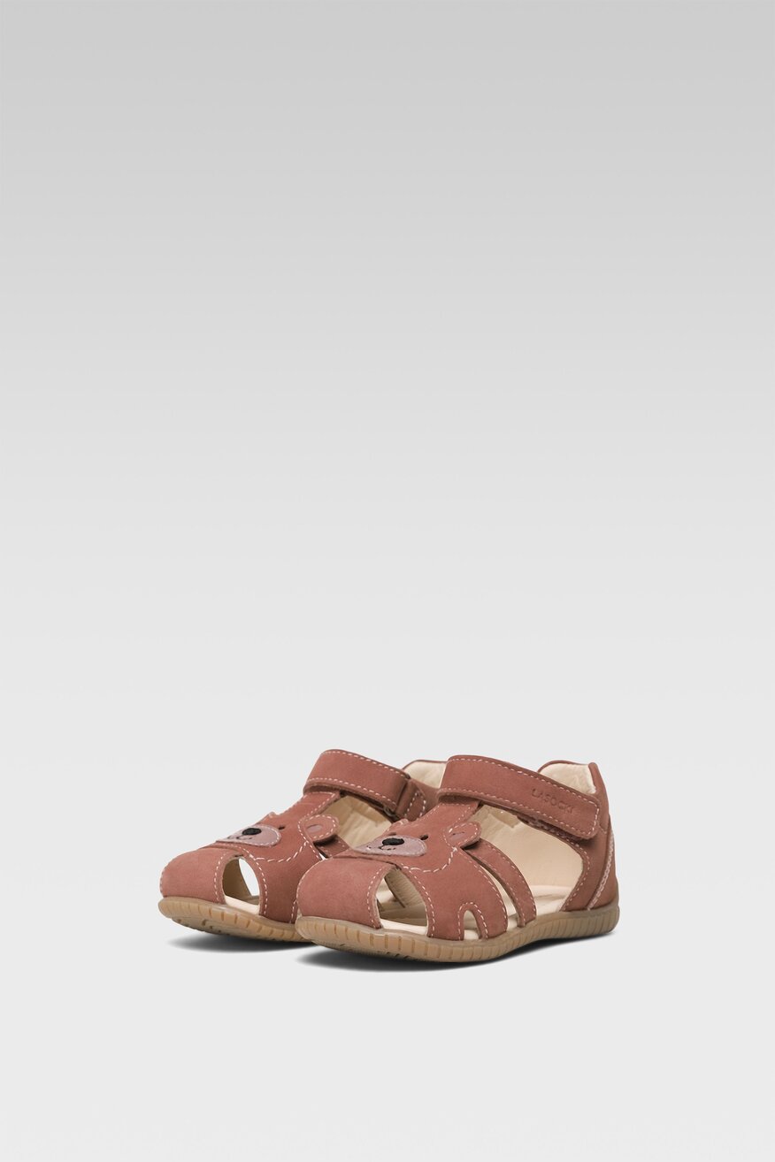 
                Lasocki Kids - Skórzane sandały fioletowe - 5904862726656