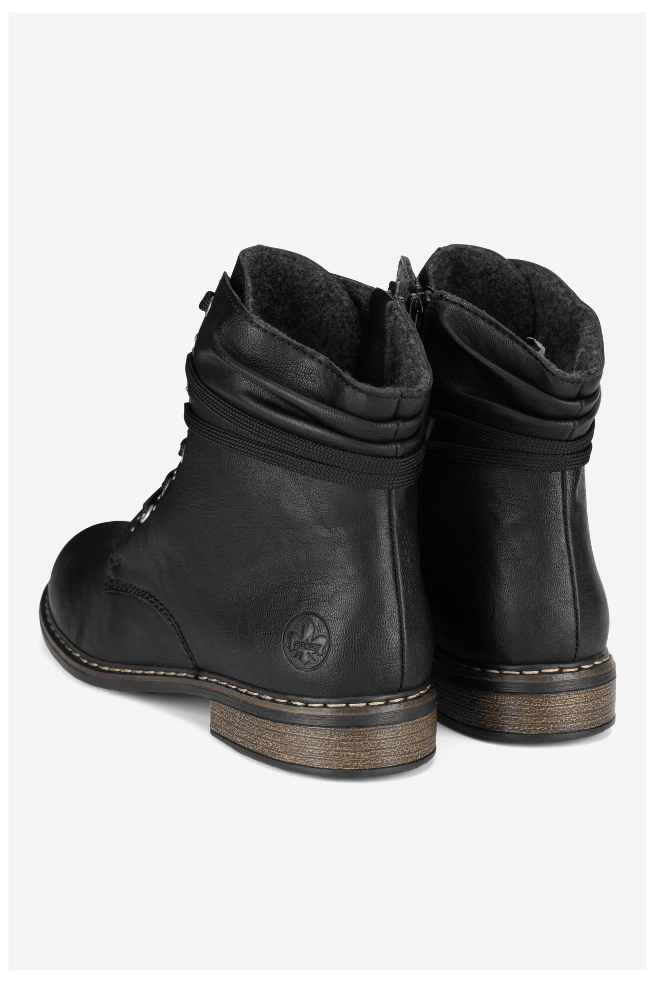 Csizma Rieker 71218-00 FEKETE