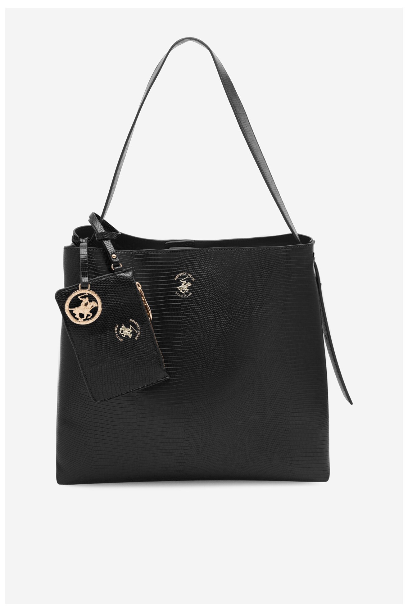 Geantă de mână Beverly Hills Polo Club BHPC-W-05-A23 NEGRU