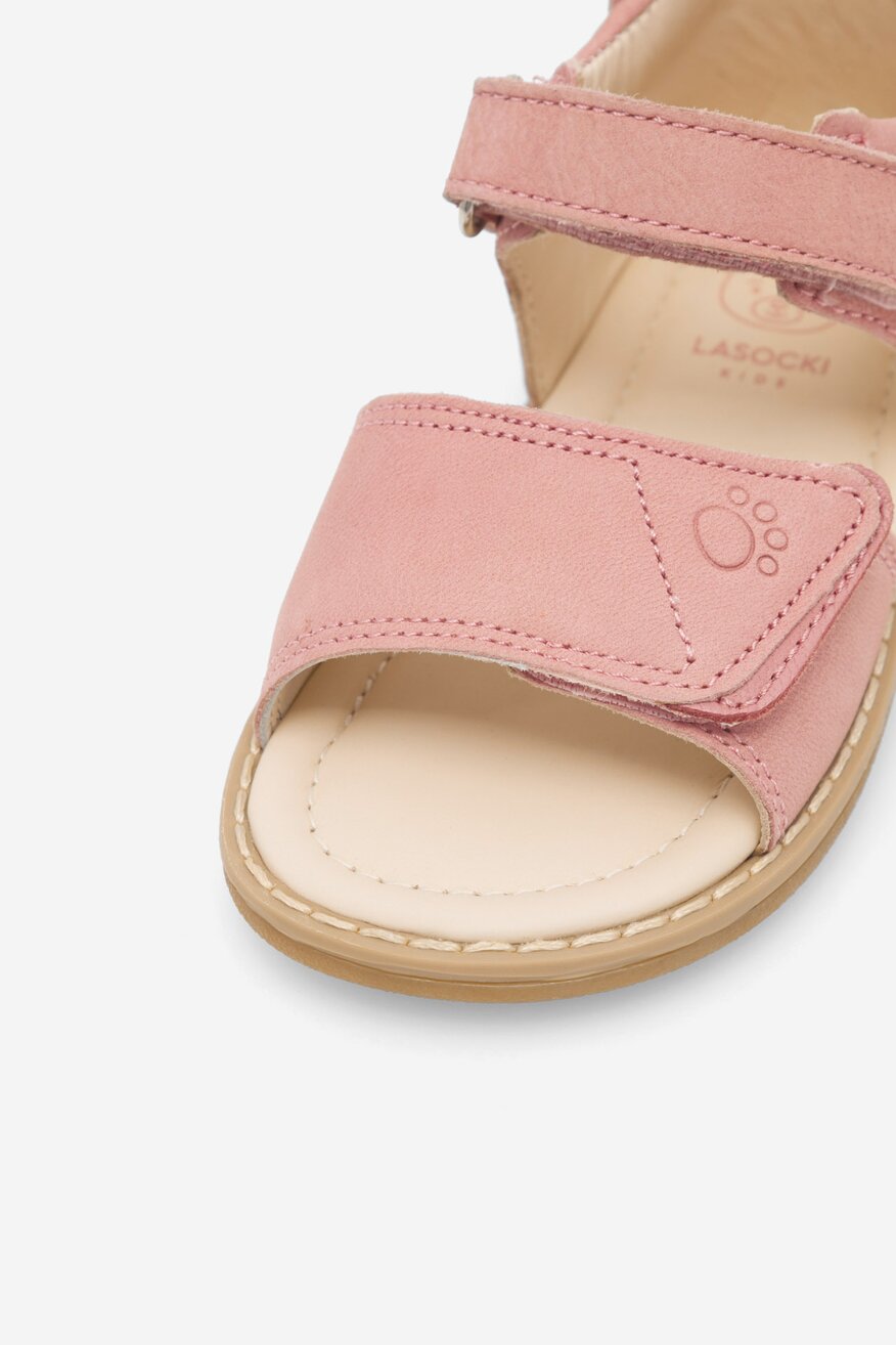Lasocki Kids - Sandały skórzane na rzepy - 5905588519805