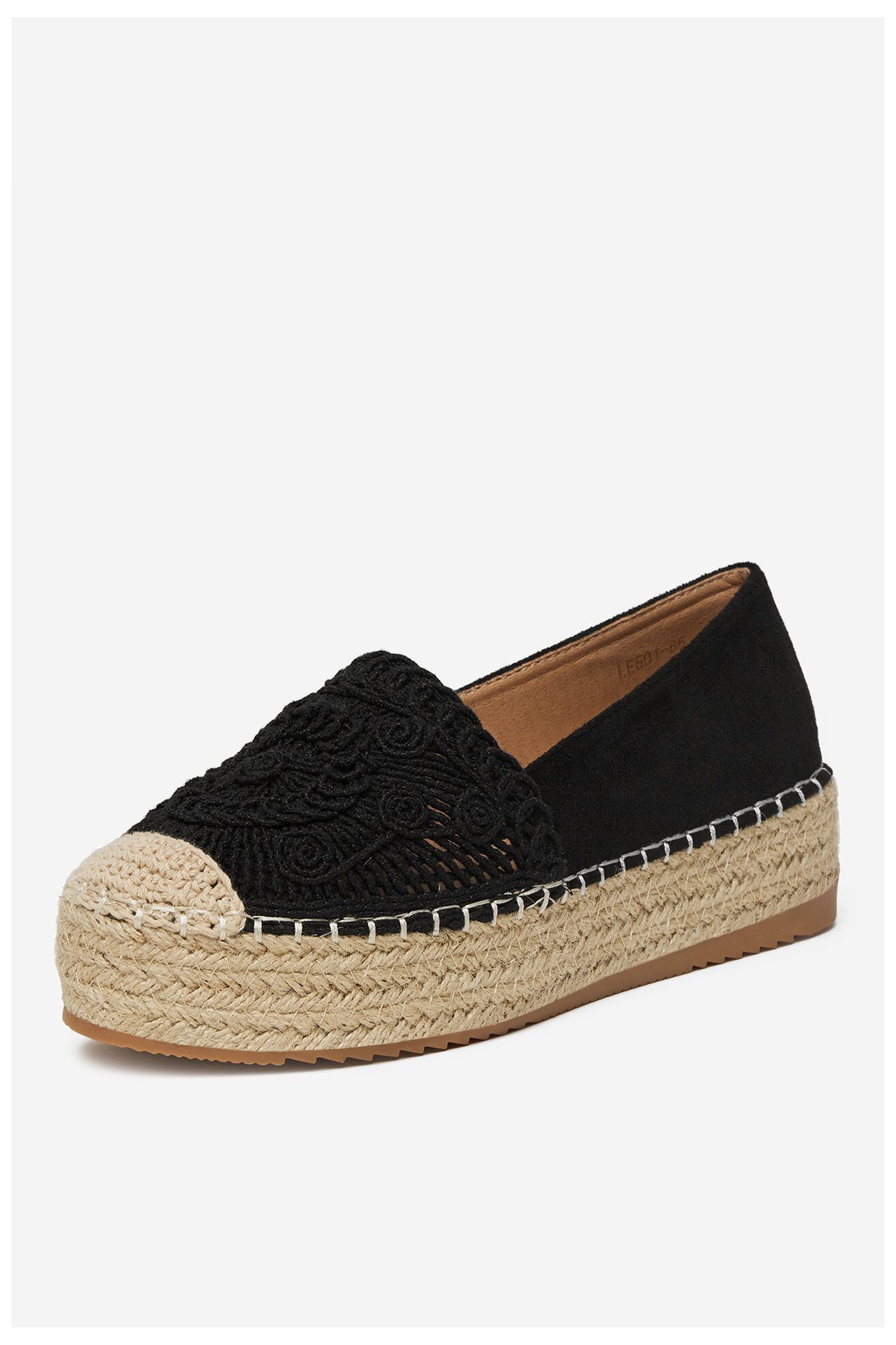 Espadryle DeeZee LE601-66 Czarny