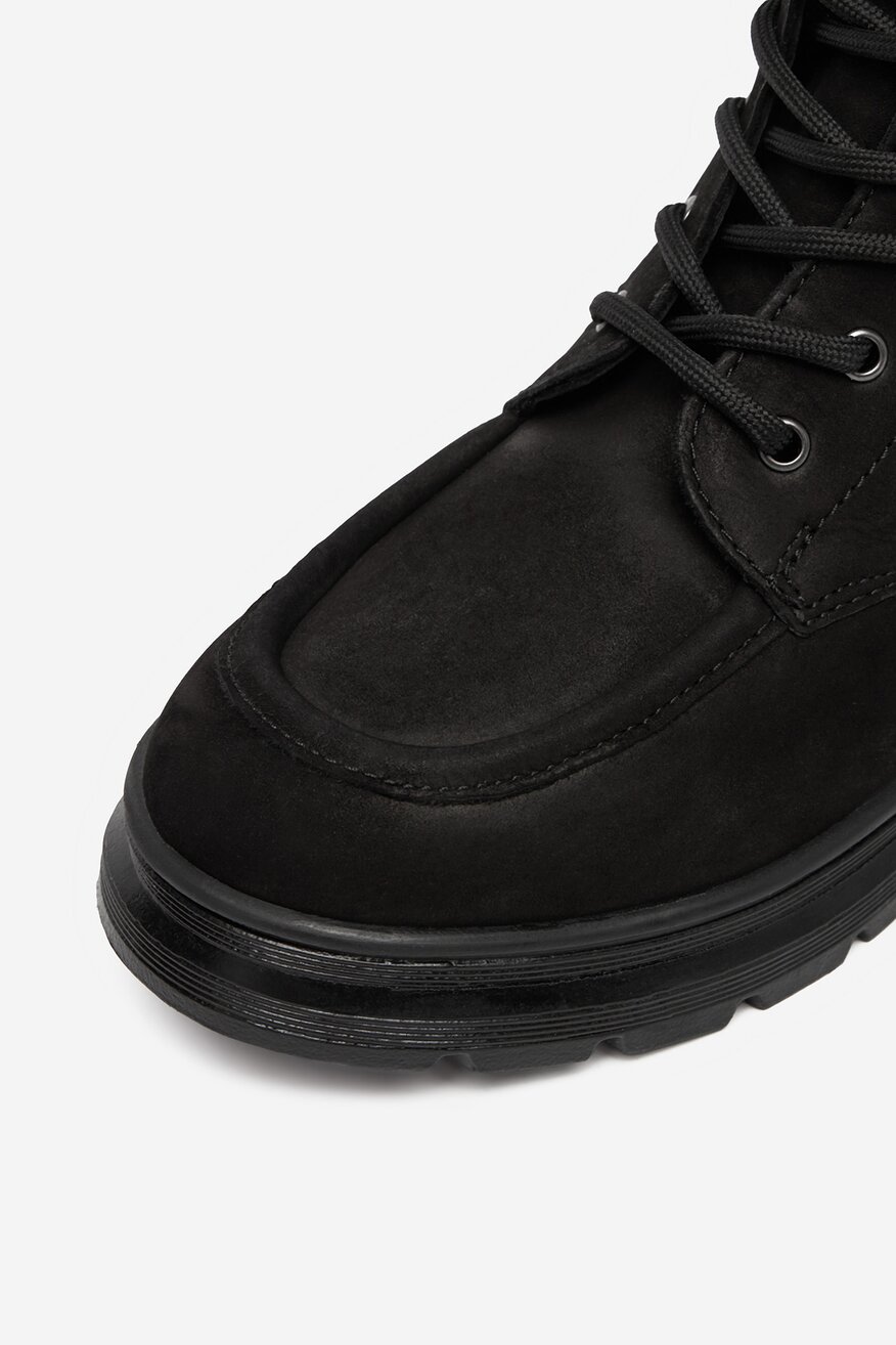 G-STAR RAW - Skórzane trzewiki z suwakiem - 5906751413265