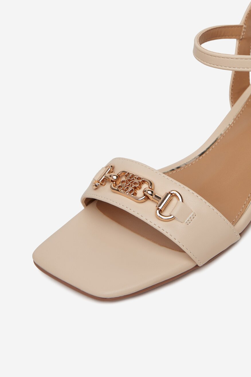 Sandály NINE WEST SLONOVÁ KOST - 5906751084106