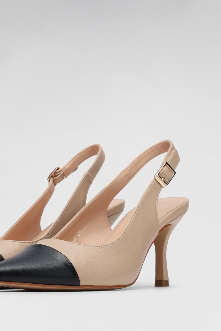 
                Jenny Fairy - Czółenka na obcasie beżowe - 5903698360072