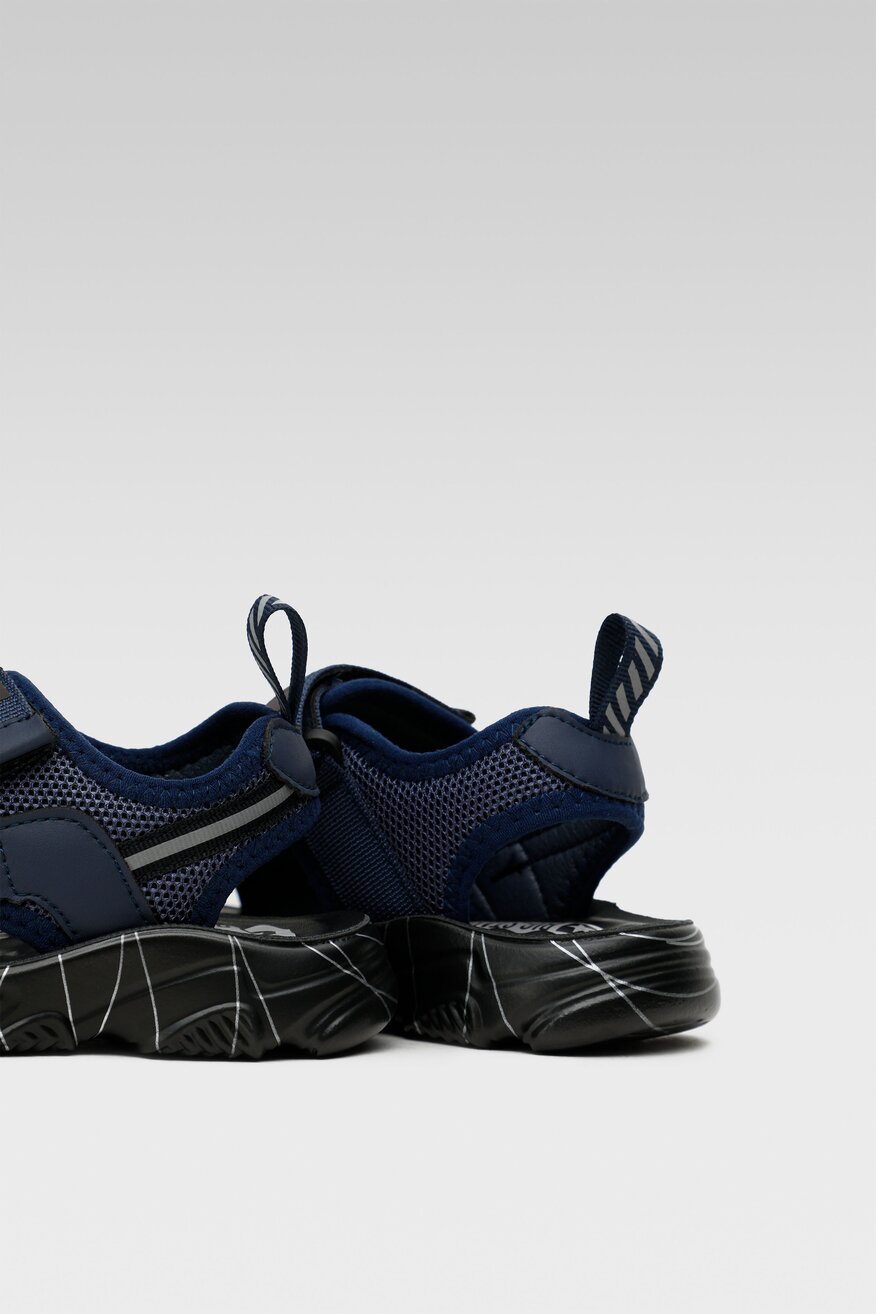 
                Big Star - Sandały granatowe na rzep - 5904248365585