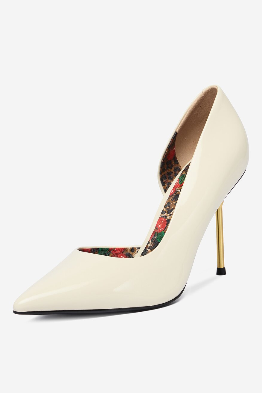 Pantofi cu toc EVA MINGE ALB - 5906751321744