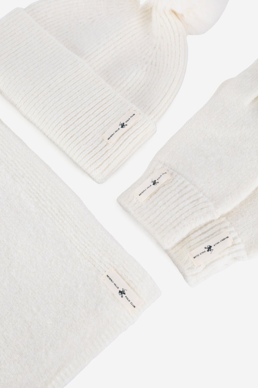 
                Beverly Hills Polo Club - Zestaw czapka, szalik i rękawiczki - 5905588884002