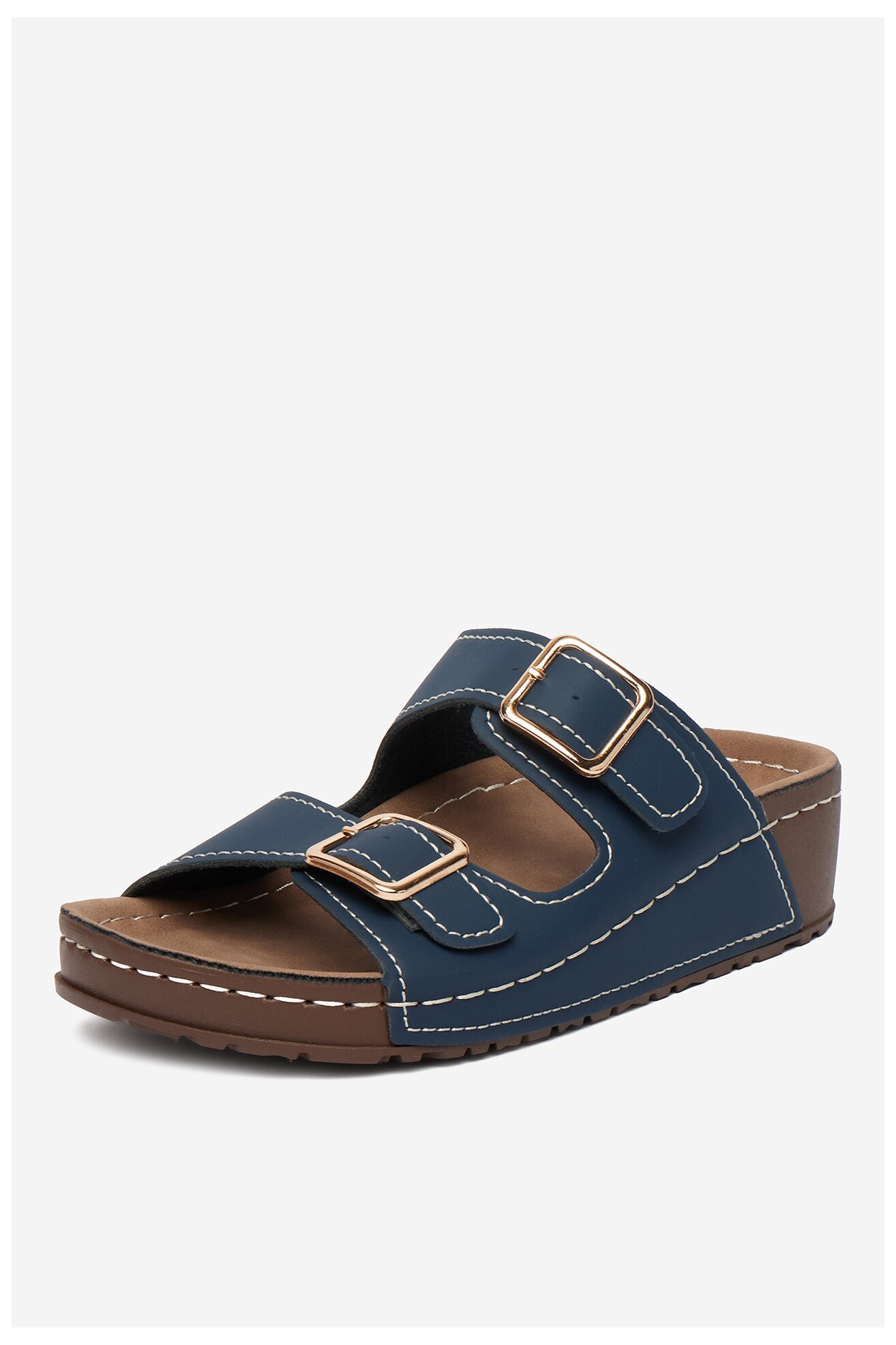 Klapki Go Soft CEO-W21202 Granatowy