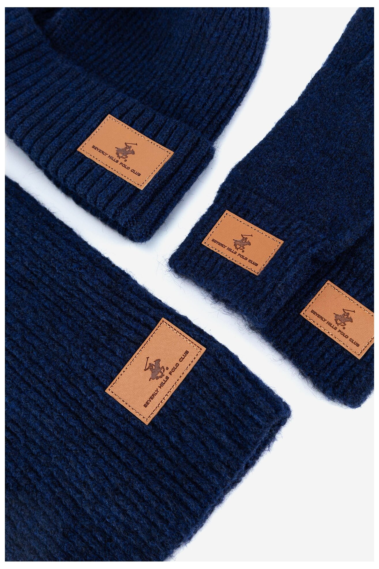 Férfi szett Beverly Hills Polo Club BHPC-MC-001-AW24 SÖTÉTKÉK