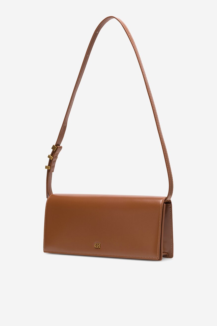 Gino Rossi - Mała skórzana torebka kopertówka - 5905588540182