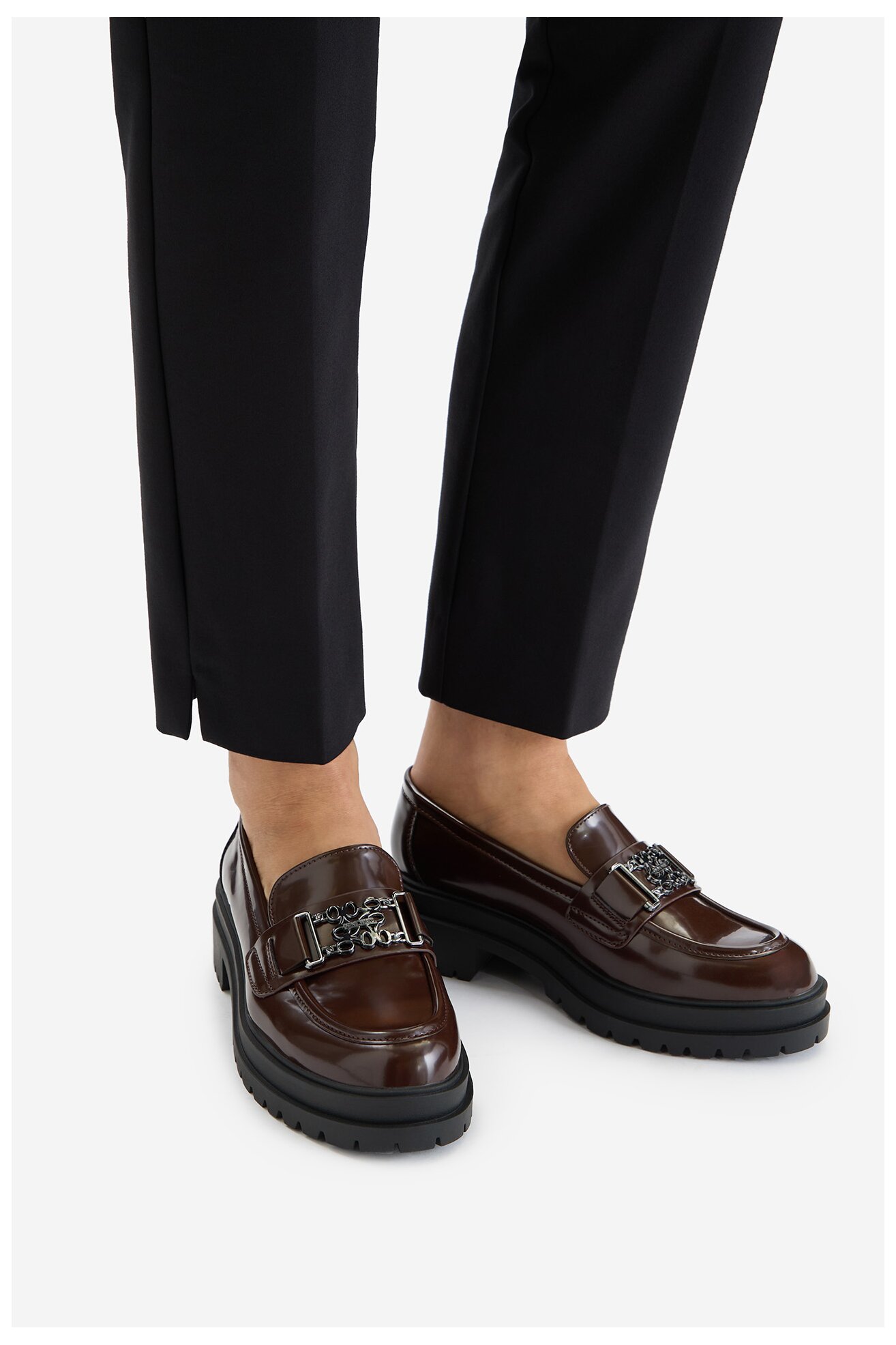 Мокасини NINE WEST CEO-KARIMA-01 ТЕМНО-КОРИЧНЕВИЙ