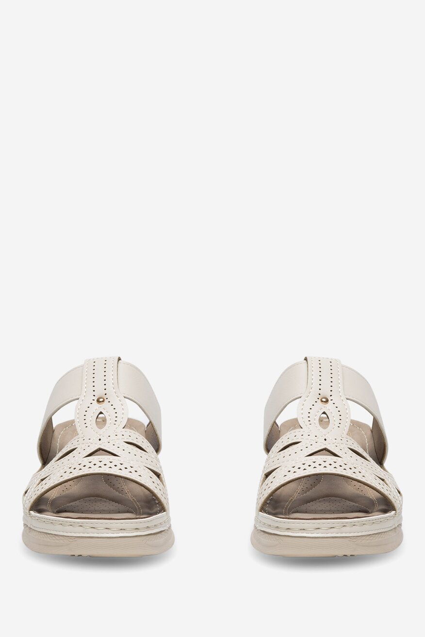 Clara Barson - Klapki na koturnie - 5905588587361