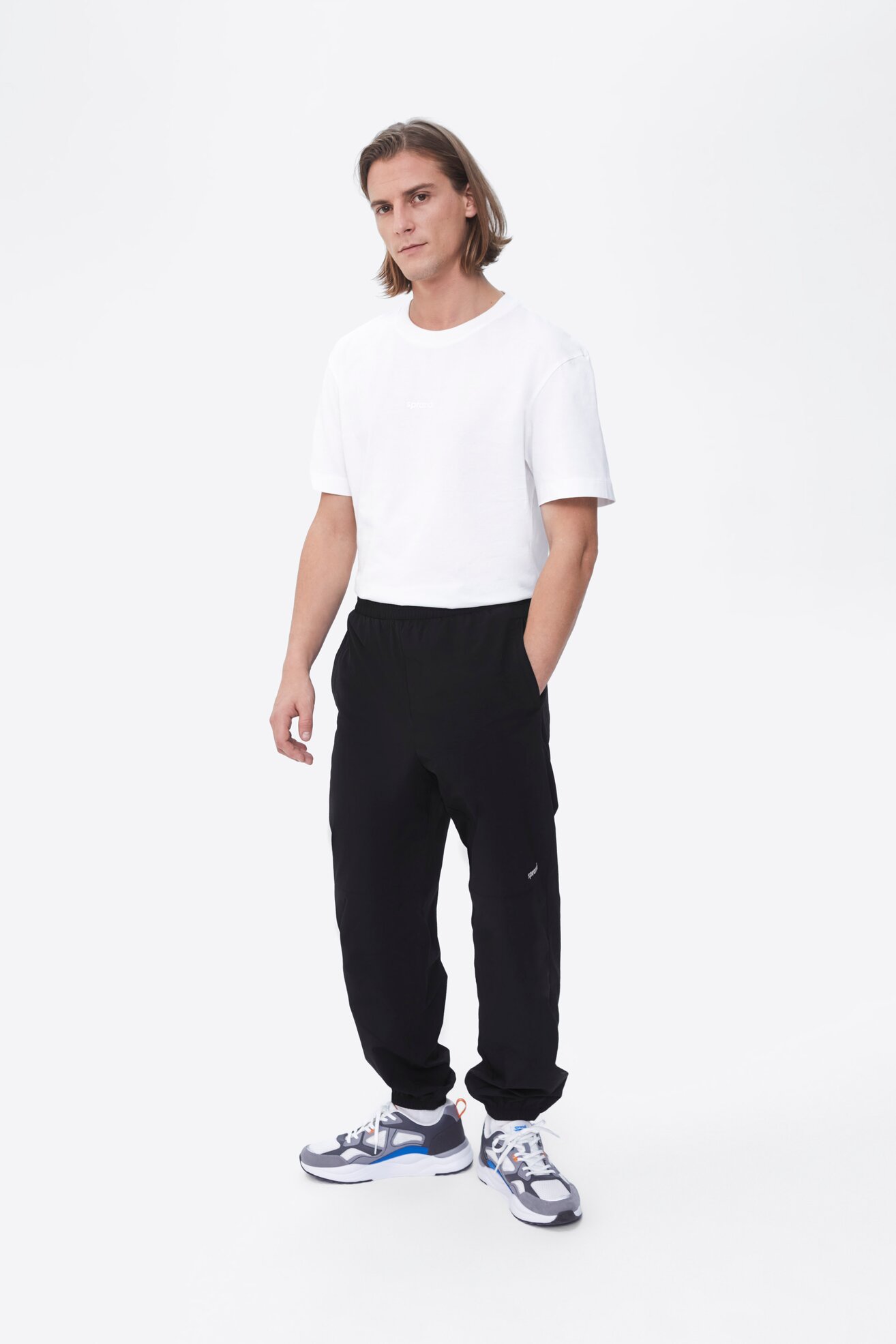 Spodnie joggersy Sprandi SP22-SPM100 Czarny