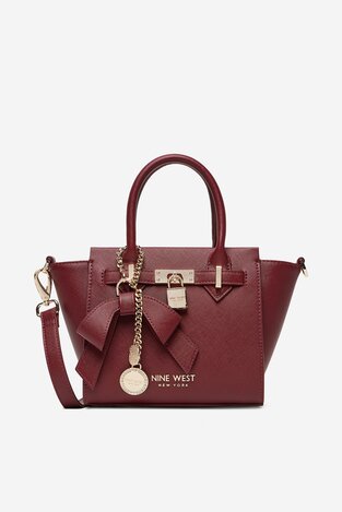 Сумка З Ремінцем NINE WEST CEO-CHELSEA-CHARM-I-LX10187 БОРДОВИЙ