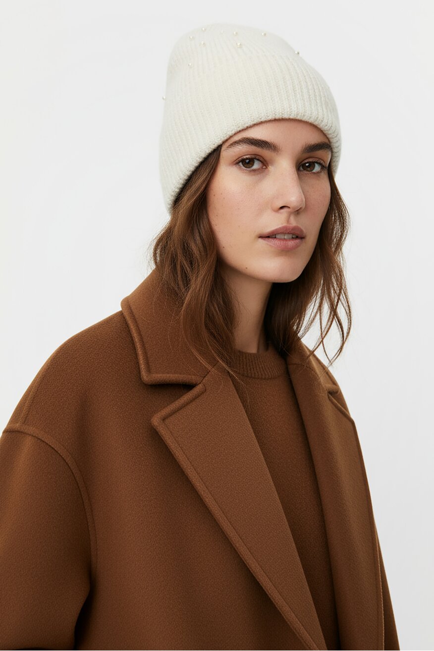 Női sapka NINE WEST FEHÉR - 5906751366288