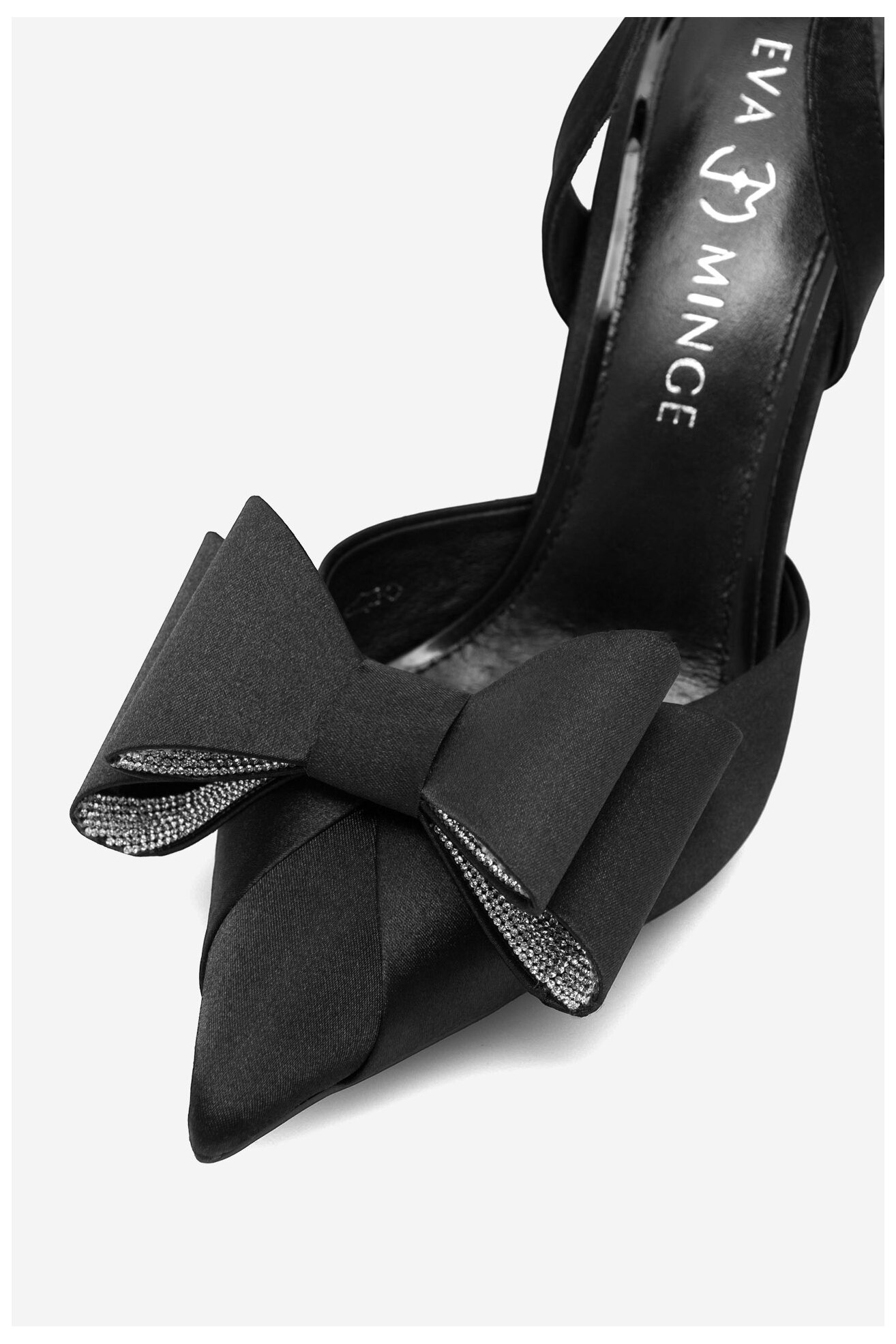 Czółenka EVA MINGE MIA-SLT18267-195 Czarny