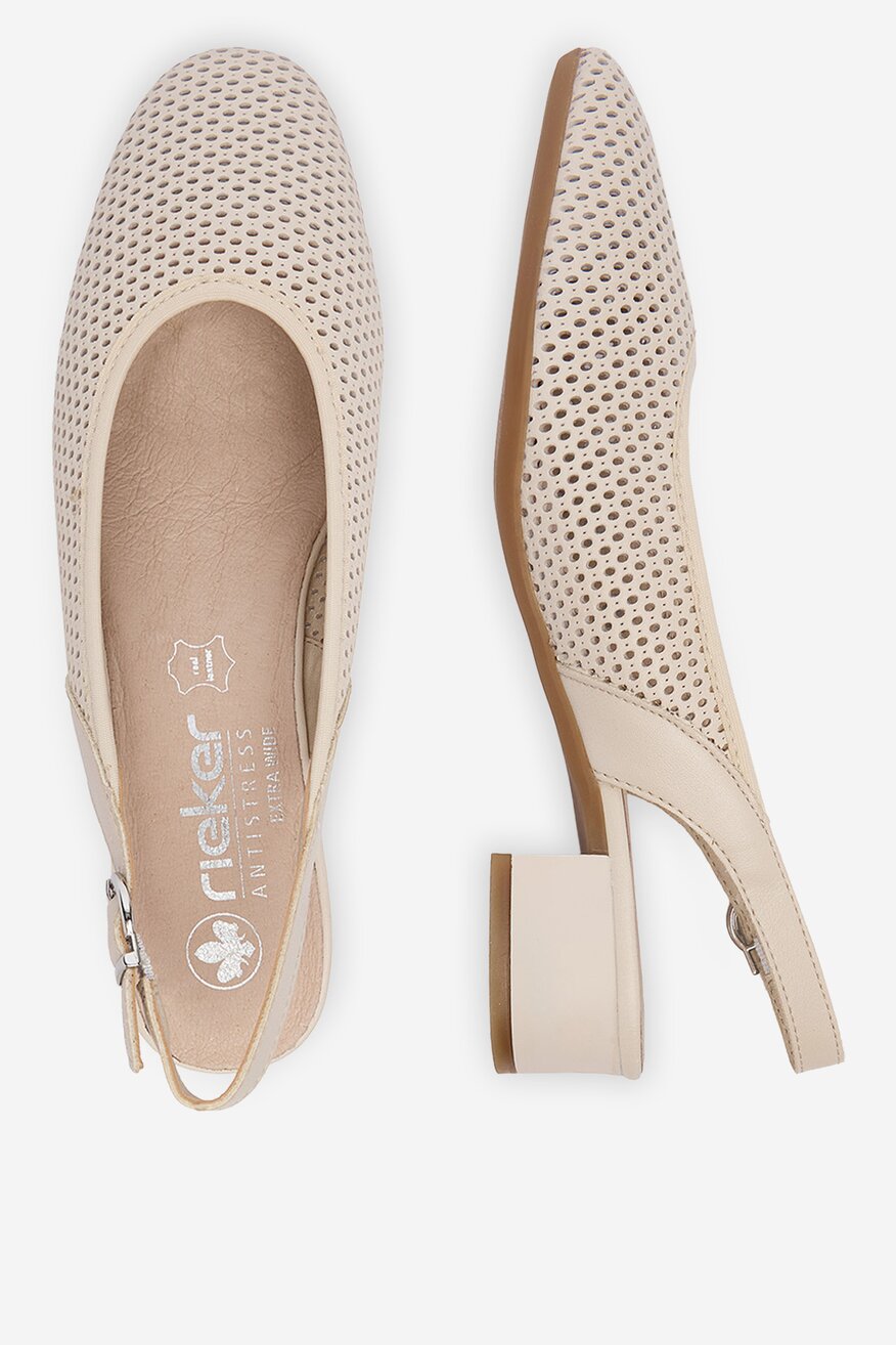 Rieker - Czółenka skórzane - 5906751833674