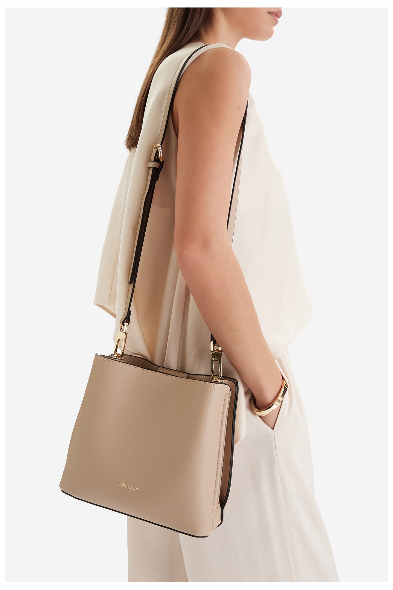 Дамска чанта Gino Rossi C-LX10291 БЕЖОВ