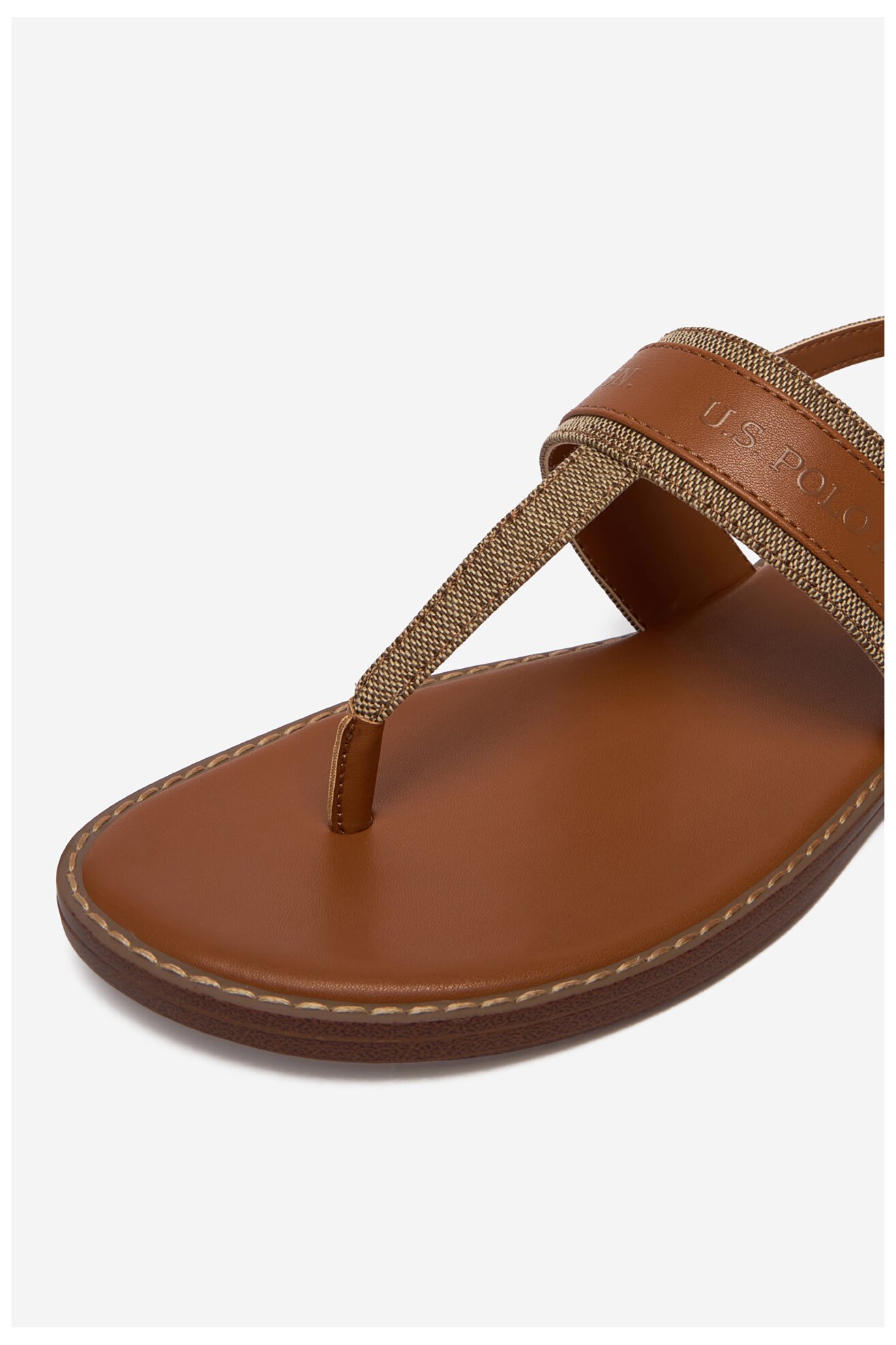 Sandały U.S. POLO ASSN. EO-CASSIE001W/6TY1 Camel