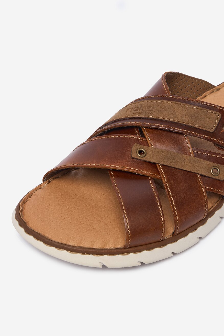 
                Rieker - Klapki skórzane - 5906751769010