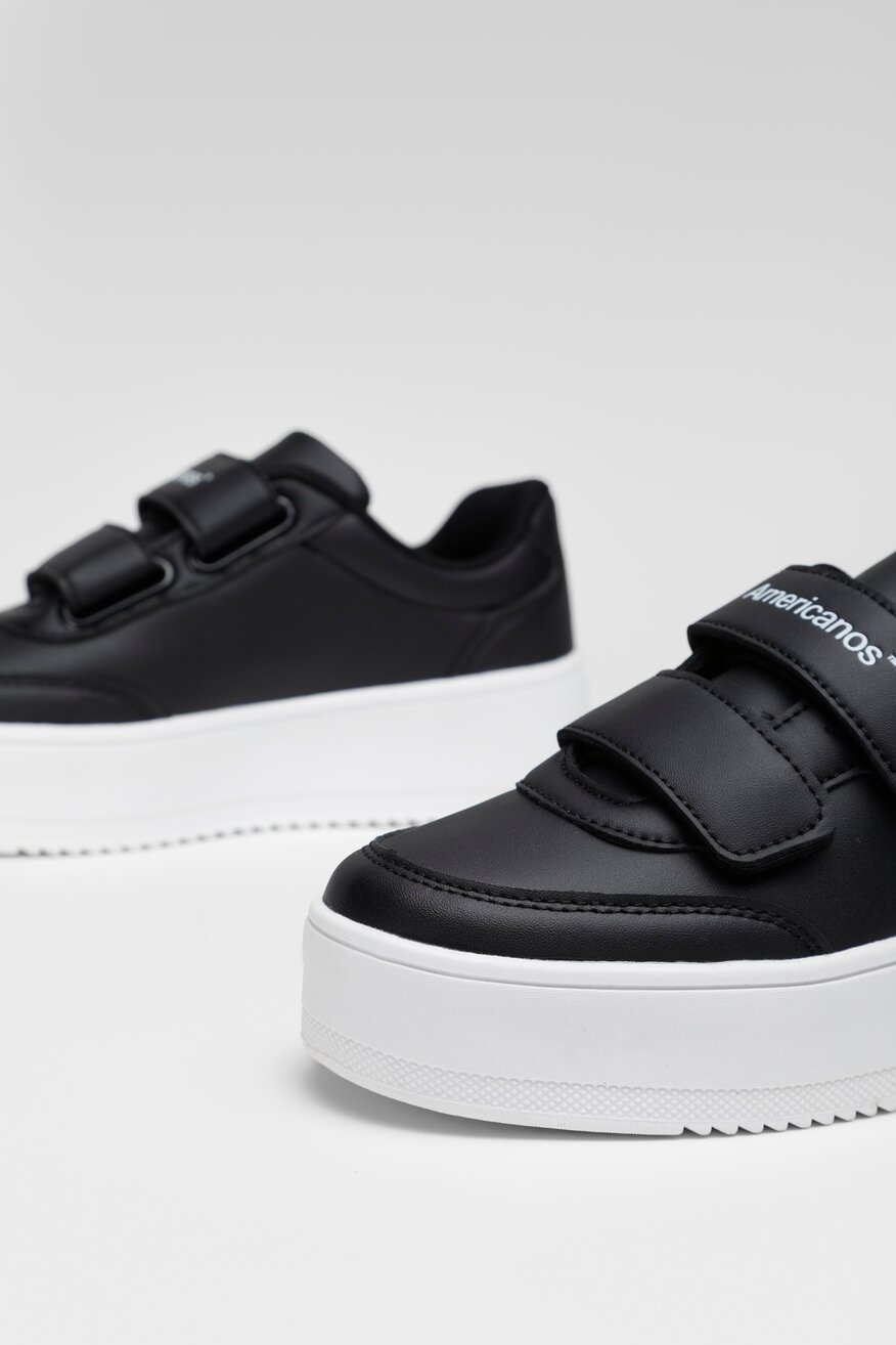 
                Americanos - Sneakersy czarne na rzep - 5904248775872