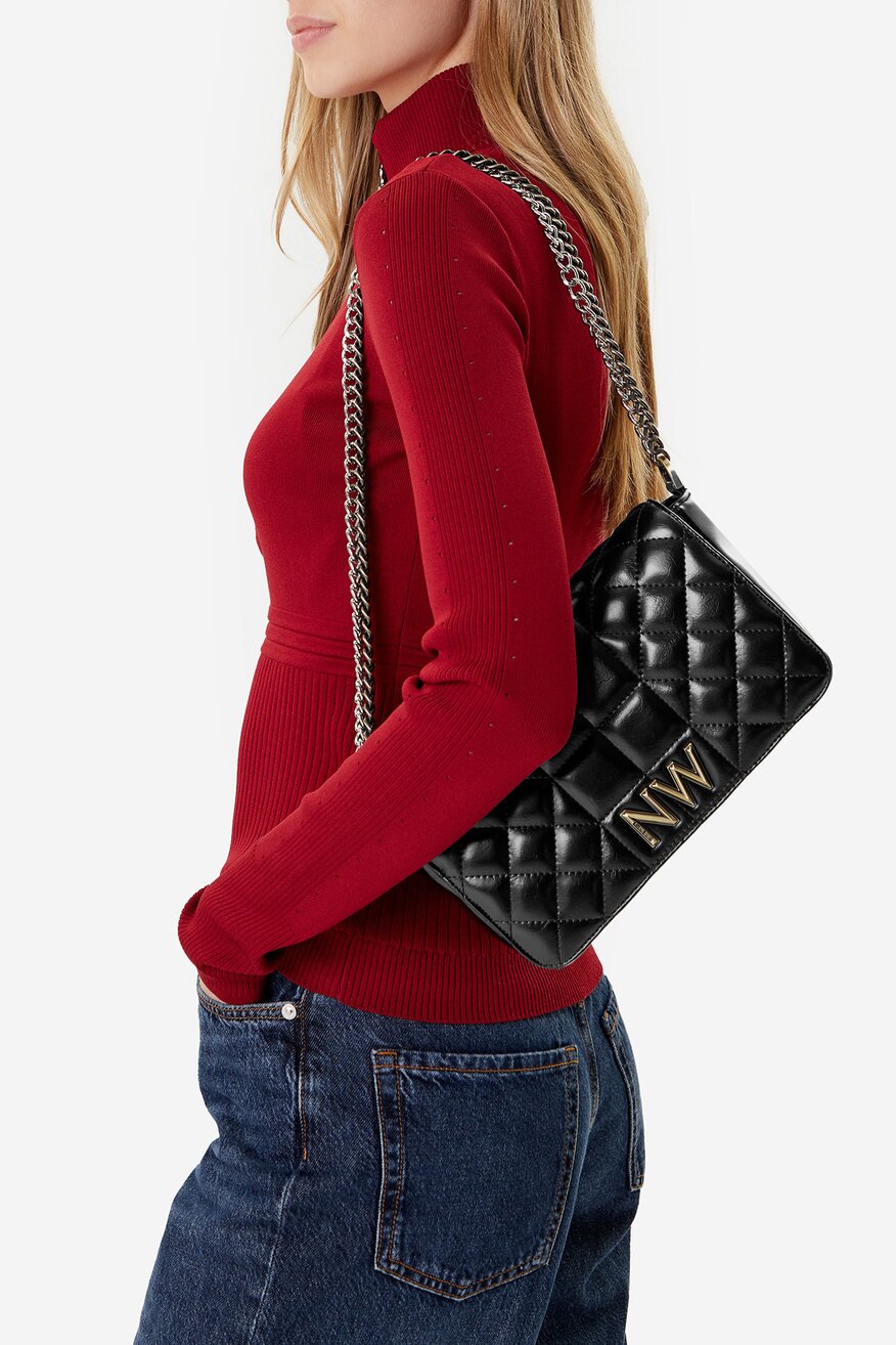 Дамска чанта NINE WEST ЧЕРЕН - 5906751396711