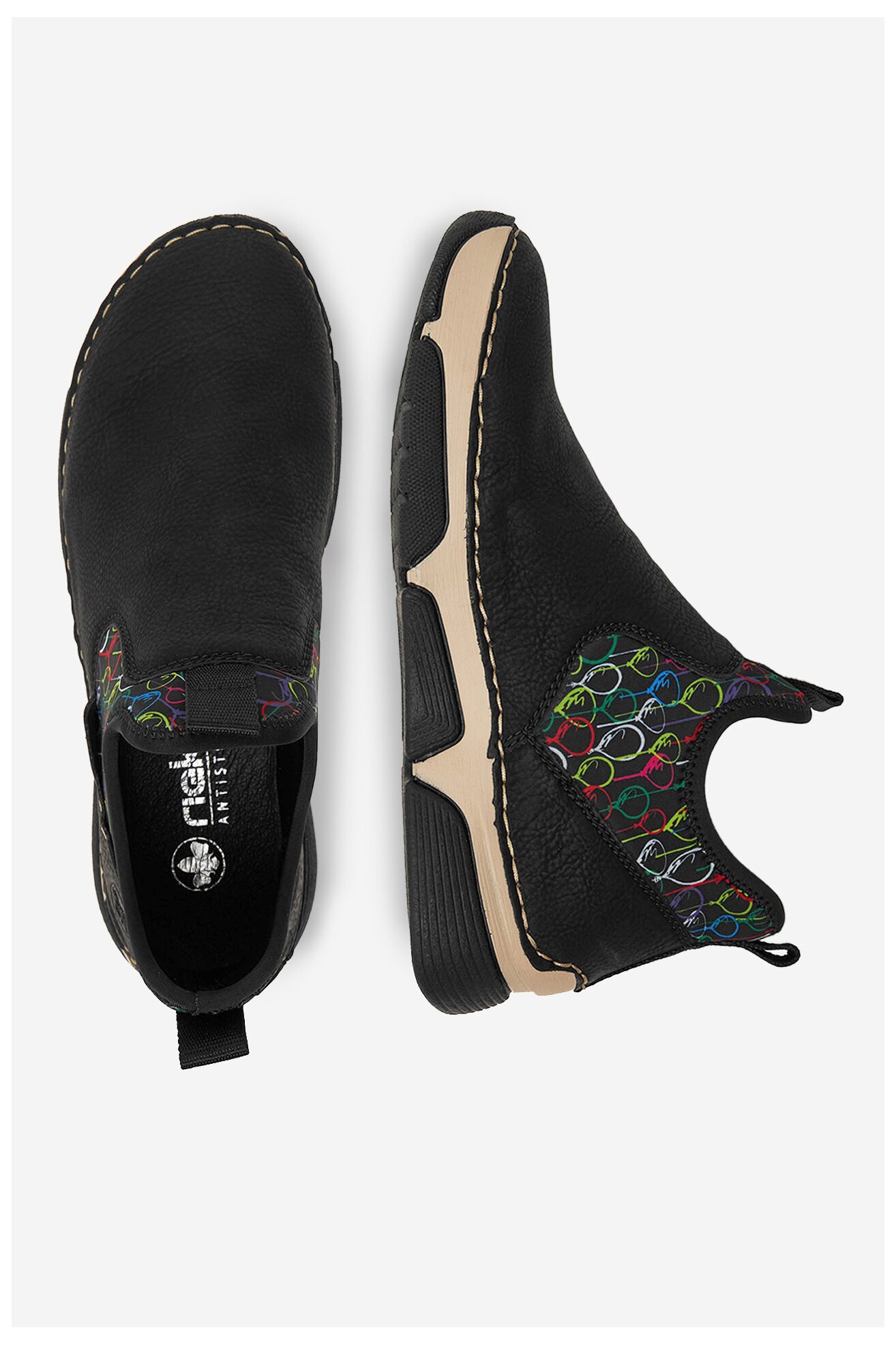 Ghete Rieker 45957-00 NEGRU