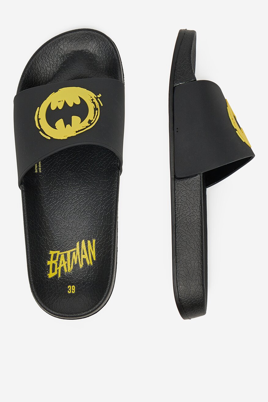 Plážové pantofle Batman ČERNÁ - 5904862296470