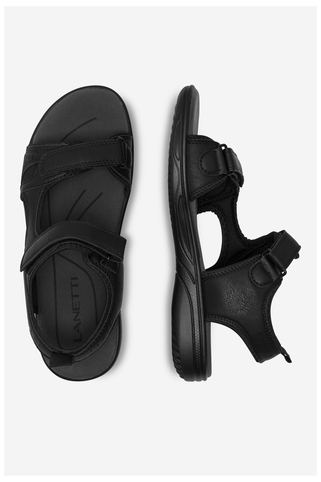 Сандали Lanetti MSS20463-01 ЧЕРЕН