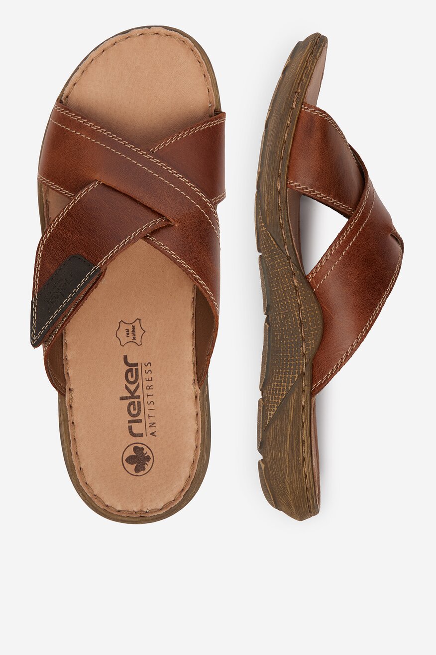 
                        Klapki Rieker CEO-22089-24 Brązowy - 5906751769539