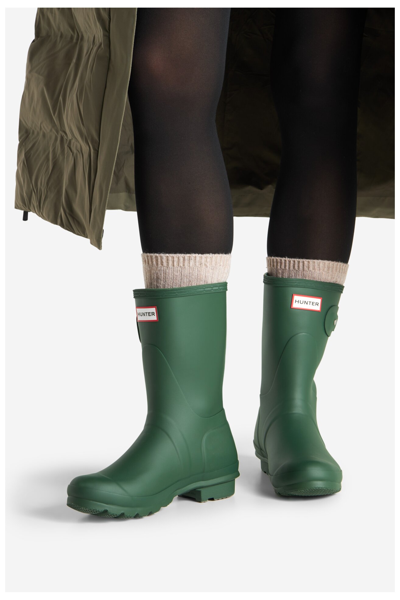 Гумени ботуши HUNTER HFRW0006242 ЗЕЛЕН