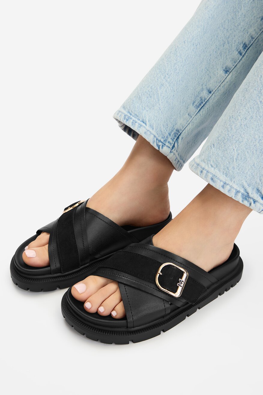 
                Mexx - Klapki skórzane - 5906751934852