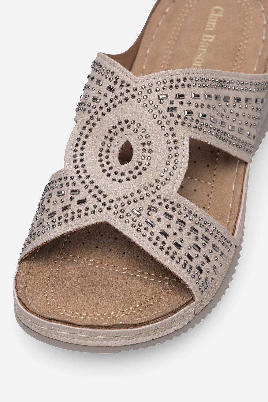 
                Шльопанець Clara Barson БЕЖЕВИЙ - 5905588593287