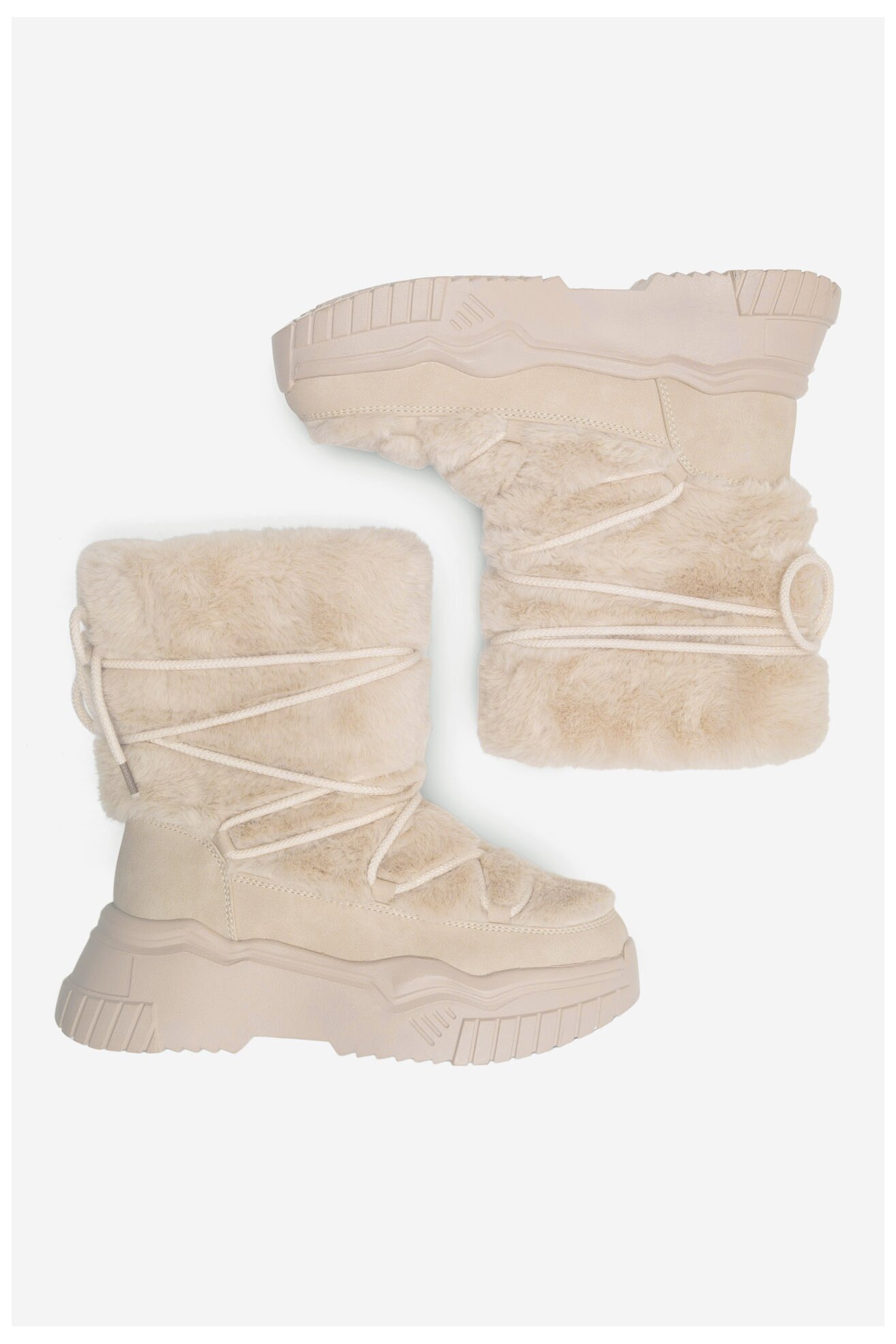 Botki DeeZee NELA WS6009-01 Beżowy