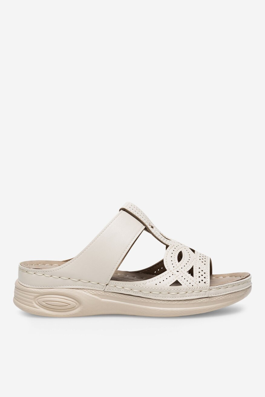 Clara Barson - Klapki na koturnie - 5905588587361