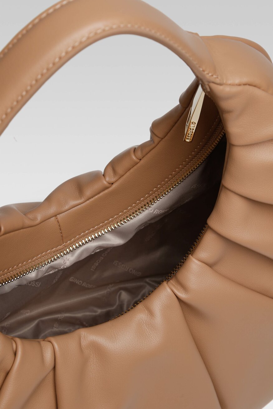 
                Gino Rossi - Skórzana torebka beżowa - 5904248529529