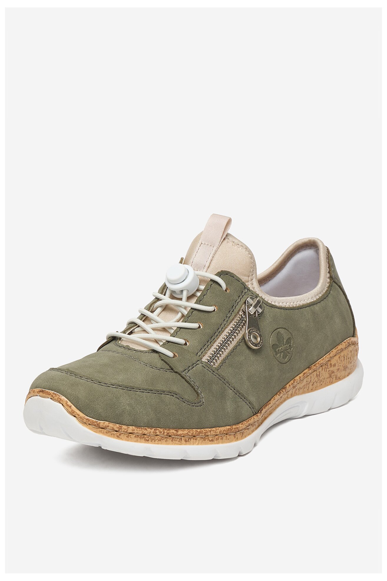 Półbuty Rieker CEO-N42G0-52 Oliwkowy jasny