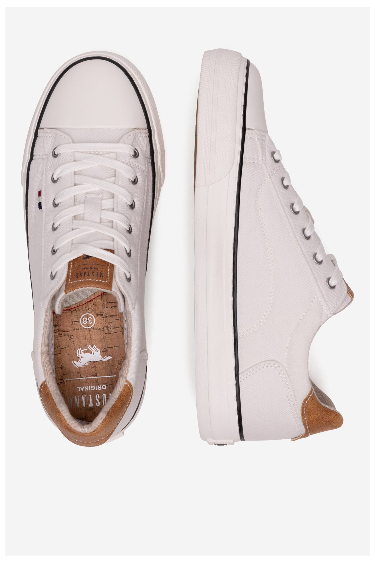 Trampki Mustang 1272-307 Biały