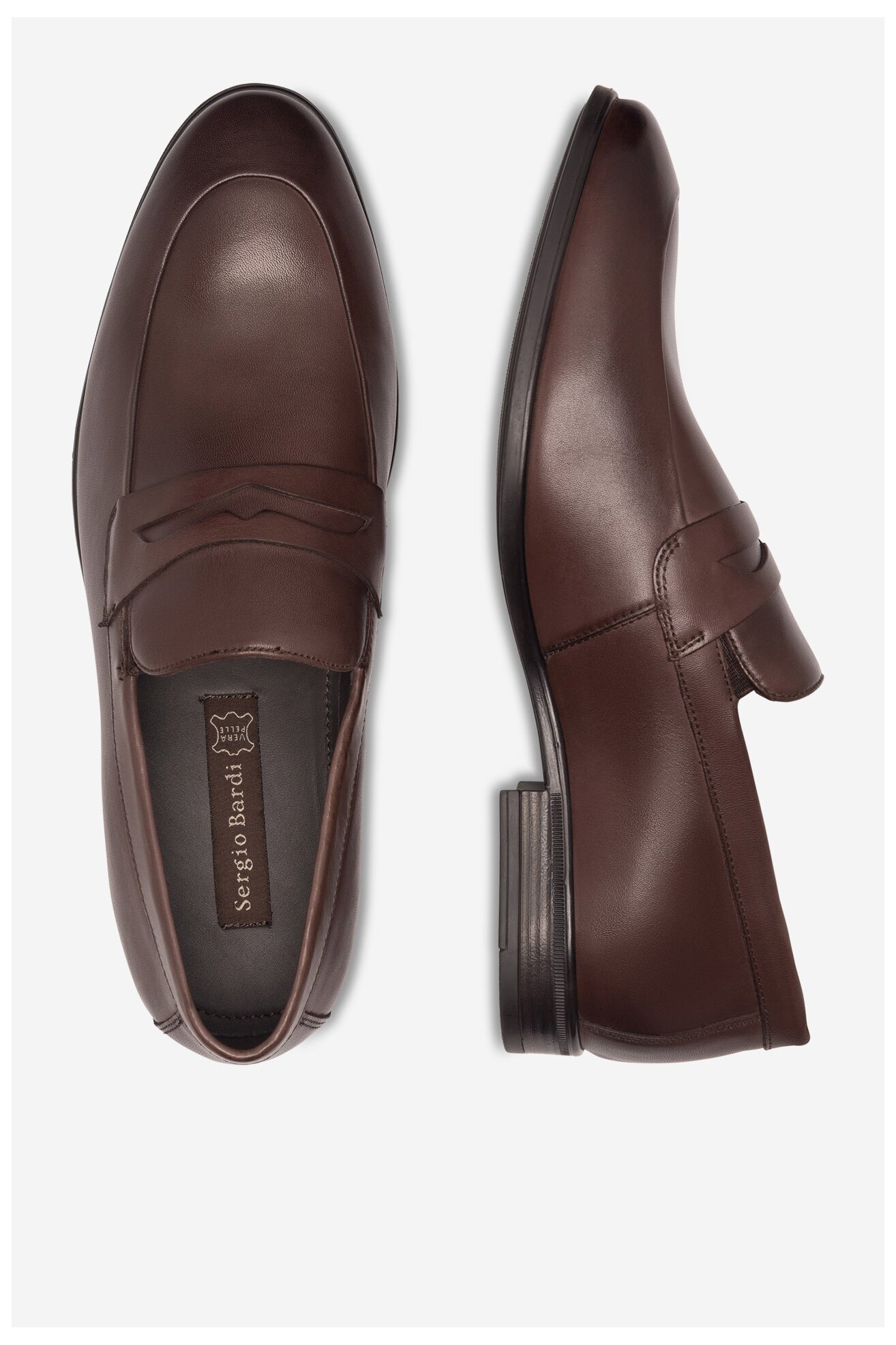 Половинки обувки Sergio Bardi MASERU-03 MI08 ТЪМНОКАФЯВ