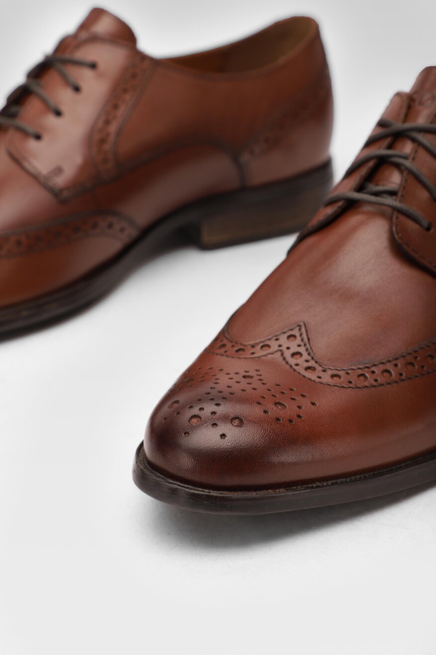 Lasocki for men - Skórzane półbuty brogsy - 5903698248325