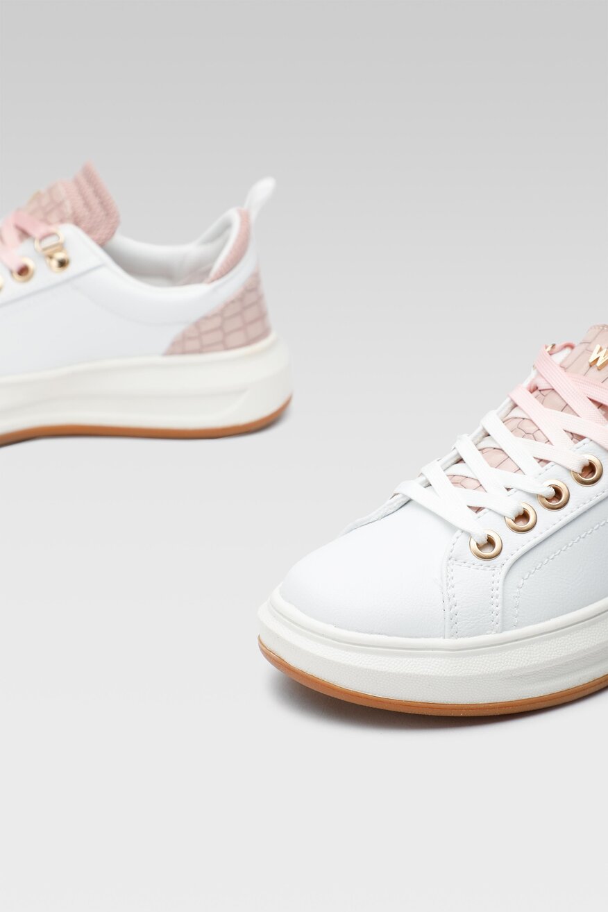 Wrangler - Półbuty pastelowe białe - 5904248269258