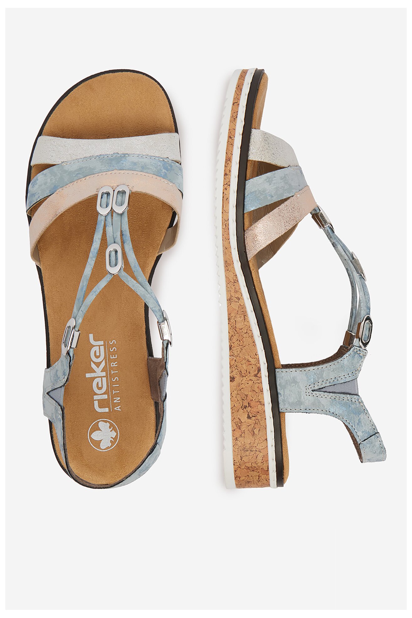 Sandały Rieker CEO-V36G4-40 Niebieski