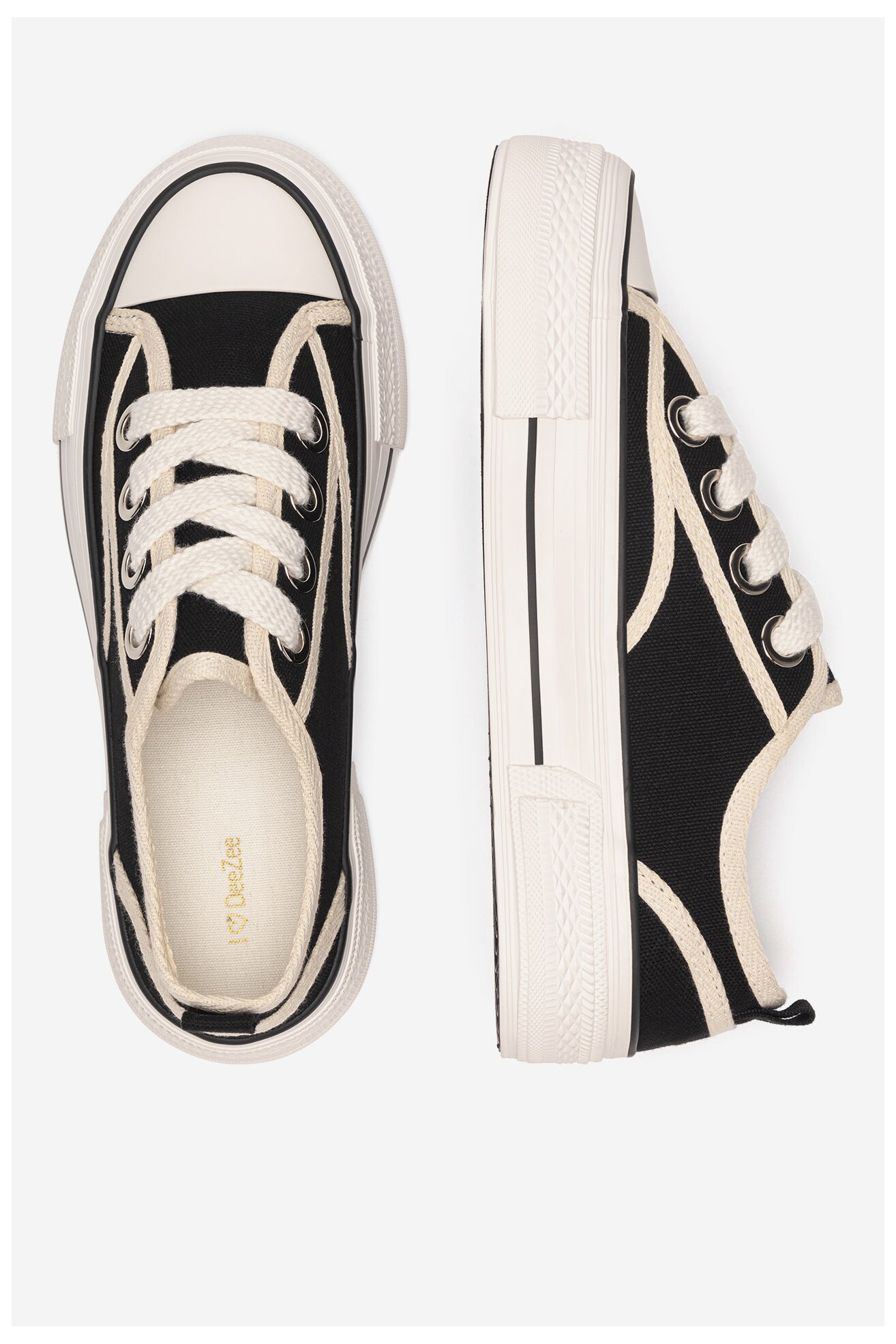 Vászoncipő DeeZee WFA2914-1 FEKETE